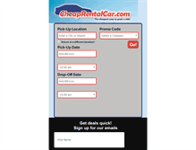 Tablet Screenshot of cheaprentalcar.com
